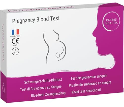 Patris Health® Schwangerschafts-Bluttest, Früherkennung, erkennt eine Schwangerschaft früher als klassische Urintests (1)
