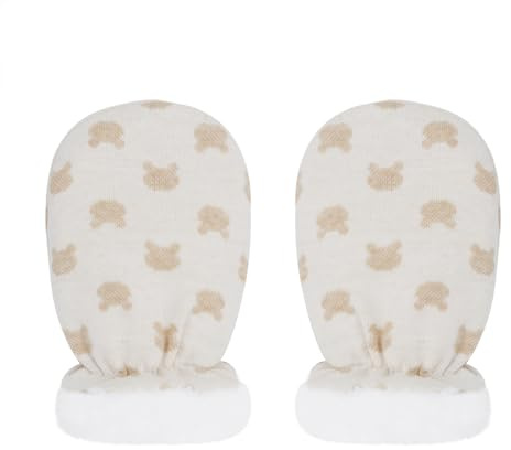 Moufles pour Bébé Nouveau-né Gants d'Hiver pour Bébé de 0-12 Mois Moufles Anti-griffures pour Bébé Moufle Coton Doux et Chaud