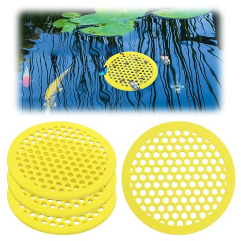 CANIPHA 4Pcs Bee Watering Station runde Bienenfutterstation, Bienentränkestation, Bienenbecher Wasser für Bienengarten, Bienenfutterspender für draußen, Bienenbecher für Gartenbienenbad