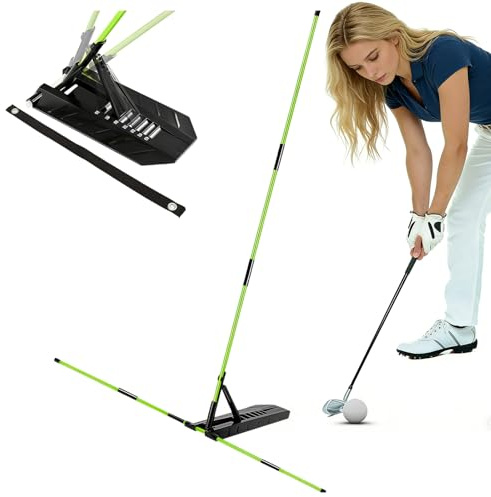 Blleshelfl Alignment Sticks Golf, Golf Alignment Stick Holder | Swing Plane And Path Trainer With 7 Adjustable Angles, AnfäNger Alignment Sticks für Hause, Outdoor Garten, School