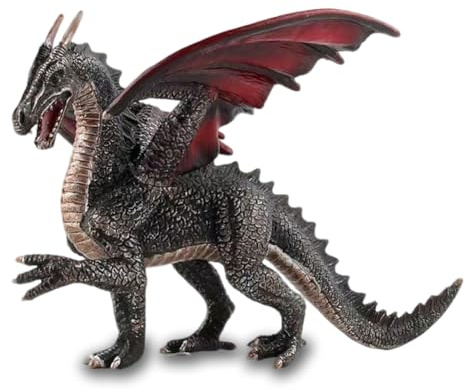 HAUZMLL Ornement monstre dragon volant, figurine de dragon mythique, statue de monstre fantastique, sculpture décorative pour adolescents et décoration d'intérieur