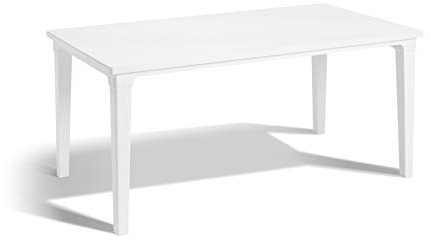 Keter - Mesa de Comedor Exterior Futura de 6 plazas, Color Blanco