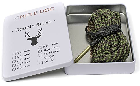 ZEITWISE Schnur mit 2X integrierten Bürsten zum Reinigen von Pistole, Revolver Cal .45 Bore Cleaner Snake