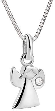 LILLY MARIE Damen Halskette Mit Engel-Anhänger Aus Sterlingsilber Für Besondere Anlässe