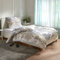Traumschlaf Frottee Bettwäsche Franka Silber Creme 1 Bettbezug 155 x 220 cm + 1 Kissenbezug 80 x 80 cm