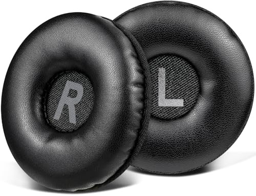 SOULWIT Earpads Replacement for Logitech H390/H391/H600/H609/H760 Headphones, Ear Pads Cushions with Soft Protein Leather, Noise Isolation Foam - Black