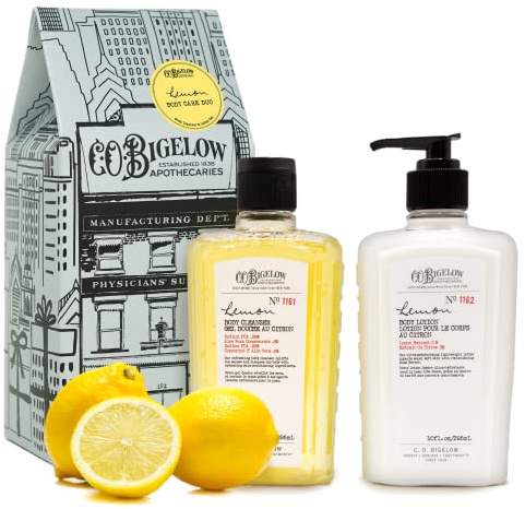 Lemon Body Care Pharmacy Bath Gift Set & Body Lotion 2 Pack