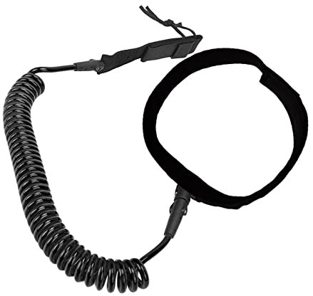 Amagogo Surfboard Leash Surf Leash Coiled Elastic Cord Surfboard Waist Rope Surfboard Leashes für alle Arten von Surfbrettern Shortboard Longboard
