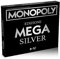 Winning Moves Monopoly Mega Silver Board Games for Adults, Board Games for Children, Board Games for 2, 2 to 6 People, from 8 Years