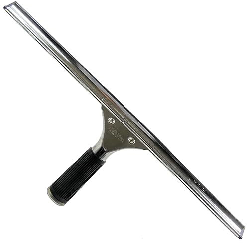 GBPro Professional Window Squeegee Stainless Steel Wiper 45cm/18 inches - Non Corrosive - Window Cleaning Equipment