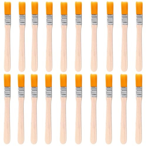 PSFXBM 20 PCS Small Paint Brush, Paint Brushes, Small Paint Brushes Edge Painting Tool, for Wall, Touch Up, Cabinets, Fences, Edge Painting Tool(5 Inch Long, 0.5 Wide
