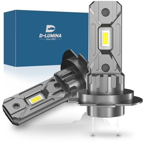 D-Lumina Lampadina H7 LED Canbus 100W 16000LM,6500K 400% Brillante,1:1 Design di Ricambio Lampada Alogena,Plug and Play, Impermeabile IP68, 2 pezzi