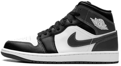 Nike Air Jordan 1 Mid Code DQ8426-001, Grau Schwarz Weiß, 43 EU