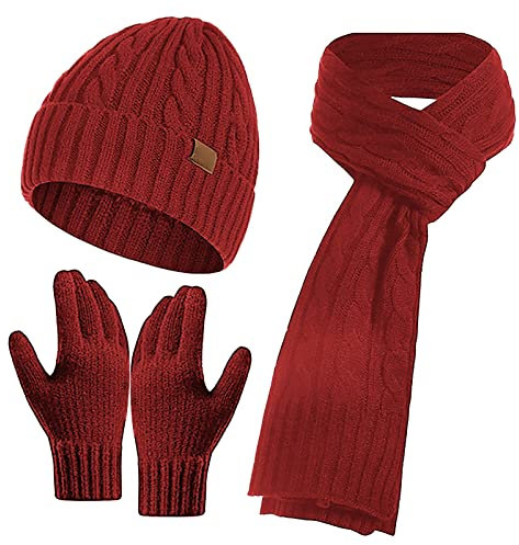 Qixiu wollschal Herren,mütze Damen Winter Set,Scarves for Women,strickschal mit ärmeln für Damen,schal und mütze Damen Set Winter,dreieck schal Damen,mütze schal Set Damen