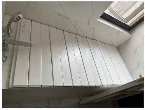 Copertura Vasca da Bagno, Pieghevole Resistente Al Calore Copertura Vasca Da Bagno, PVC Copertura Vassoi Vasca Da Bagno Pannello Isolante for Bagno A Immersione, Bagno Al Latte, Spa pieghevole(140cmx7