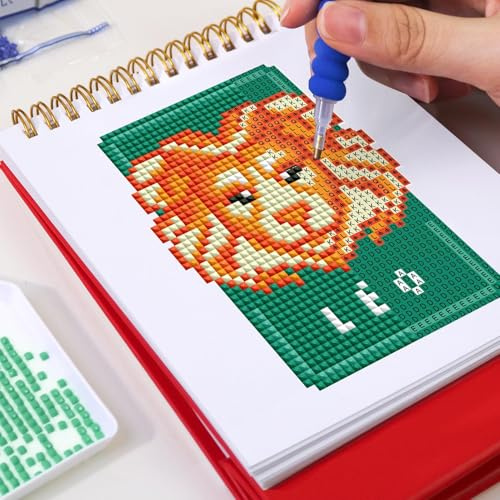 Calendrier coloré - Kit de bricolage avec calendrier mensuel 2026 pour bureau, fournitures de bricolage, planificateur annuel pour Noël, maison, école, adultes, débutants