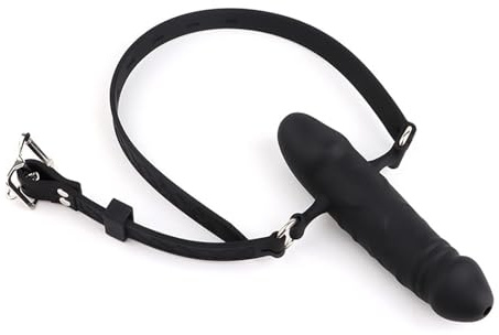 JiXGzAo Bavaglio Per Dildo BDSM Bavaglio Per Bocca Regolabile Bavaglio Per Bocca In Silicone Pene Pene Bavaglio Per Bocca Regolabile Palla Per Bondage Bavaglio Per Bocca SM Giocattolo Erotico