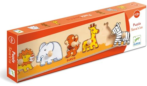 DJECO - Puzzle ad incastro e puzzle Savan & Co (15)