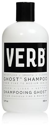 VERB Ghost Shampoo, 12 fl oz - Infused with Moringa Oil - Cleanses Fine and Weighed Down Hair - Vegan, No Parabens or Harmful Sulfates