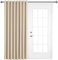 Imperial Rooms Eyelet Blackout Door Curtains for Living Room - 66x84 inch Drop Black Out Ring Top Cream Curtains & Drapes – Super Soft Thermal Insulated Curtain with Tieback Single Panel