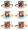 Egan Set 6 Tazzine Caffè Britto ML.90