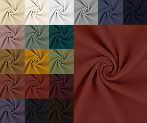 Stretch Baumwolle Köper Stoff Meterware - Twillstoff dehnbar, elastischer Hosenstoff Peach, Baumwoll-Stretch Uni, Trenchcoat Stoff *Ab 50 cm, Farbe: 618 dunkelrot