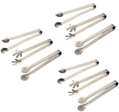 Juqoyue Pinzas para Azúcar, Pinzas para Cubitos, Pinzas para Café y Aperitivos, Pinzas Multifuncionales para Alimentos de Cocina