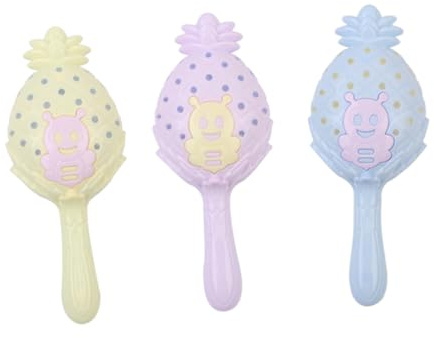 CLISPEED Juguetes Sonajeros para Bebés 0-3 Años, Set de 3 Piezas de Plástico Seguro, Diseño Portátil para Estimular Destreza y Desarrollo Sensorial en Recién Nacidos Color Color Aleatorio
