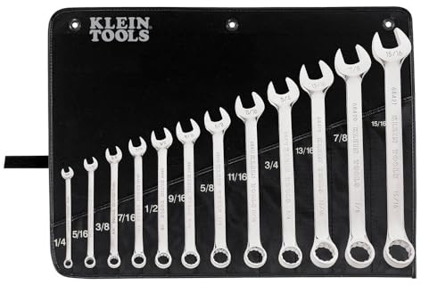 Klein Tools Combination Wrench Set, 12-Piece 68404