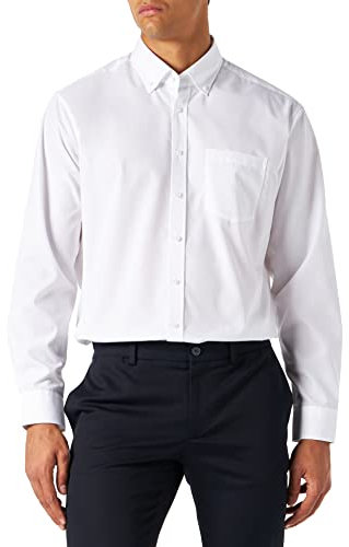 Seidensticker Herren Business-Hemd - Regular Fit - Bügelfrei - Button-Down-Kragen - Langarm - 100% Baumwolle
