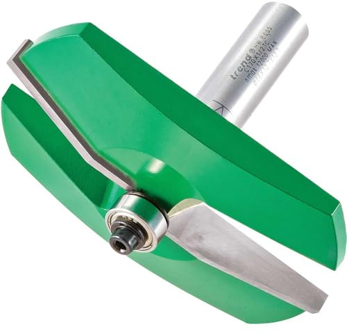 Trend CraftPro Bearing Guided Bevel Panel Raiser Router Cutter Bit, 1/2 Inch Shank, 12.7mm Cut Diameter, Tungsten Carbide Tipped, C170X1/2TC