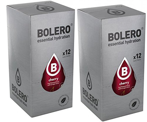 Bolero Drink Bebida Instantánea en Polvo Cereza (paquete de 24) sin azúcar
