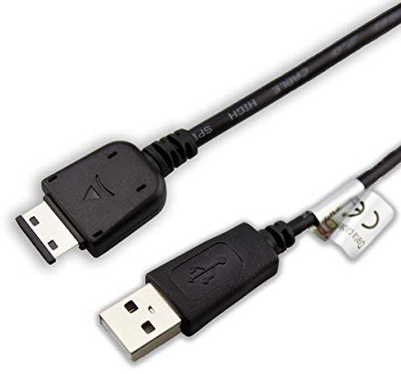 caseroxx USB-Kabel, Datenkabel für Samsung GT-E1200i, USB-Kabel als Ladekabel oder zur Datenübertragung in schwarz