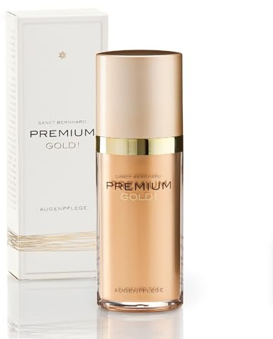 Sanct Bernhard Premium Gold! Augenpflege mit 24-karätigem Goldpulver, Sheabutter, Aprikosenöl 30 ml