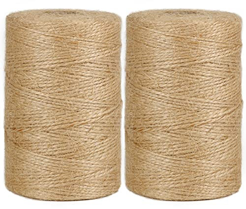 Vivifying 2 Cuerdas de Yute de 200 m, Color marrón, para jardín, Fotos, Plantas, Manualidades
