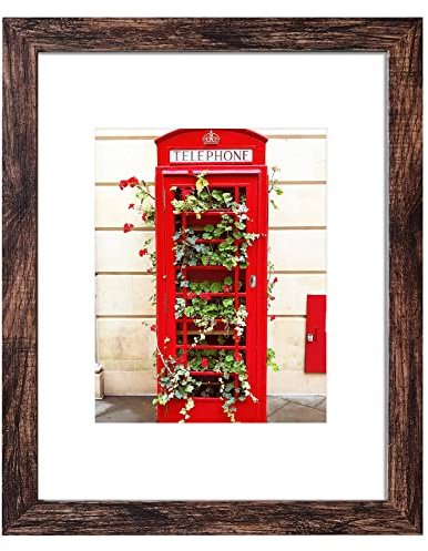 SESEAT 16x20 Picture Frame Brown, Display Pictures 11x14 with Mat or 16x20 without Mat, Photo Frames Wall Gallery, 1 Pack