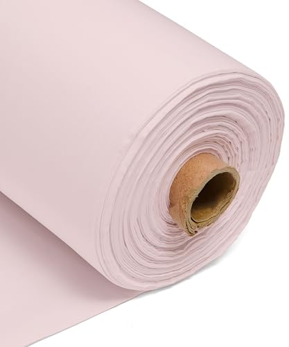 Ljusrosa 100 % bomull vanligt tyg – 60 tum 150 cm brett 150 GSM material – sömnad, klädtillverkning, quiltning, gardinfoder, örngott och kassar från Discount Fabrics LTD – 5 meter
