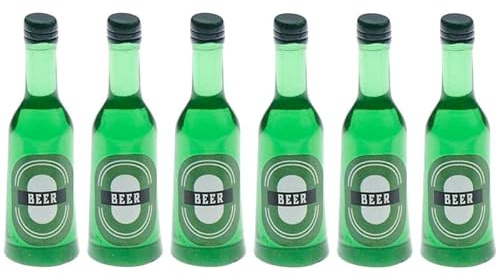 Miniature per case delle bambole e buoni regalo · Mini mondo fai da te · bottiglie di birra 6 pezzi