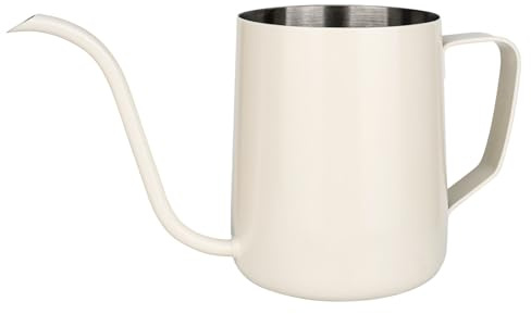 YHNDECO 350 ml White Watering Can, Small Indoor Plants, Mini Watering Can, Stainless Steel Long Spout Watering Can, Garden Watering Can for Indoor Plants, Succulents