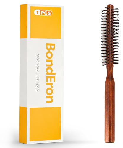 BondEron Bartbürste für Herren Hochwertige Pflegebürste für Styling und Verteilung von Bartöl Ergänzung zu Bartkamm Professionelle Bartpflegebürste für Gepflegten Look