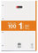 Miquelrius Nachfüllpapier, A4, 100 Blatt, kariert 5 mm, 4 Löcher, Orange