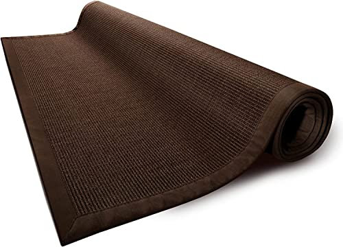 100% Reiner Sisal Teppich Amazonas mit Bordüre in verschiedenen Größen (70 x 130 cm)