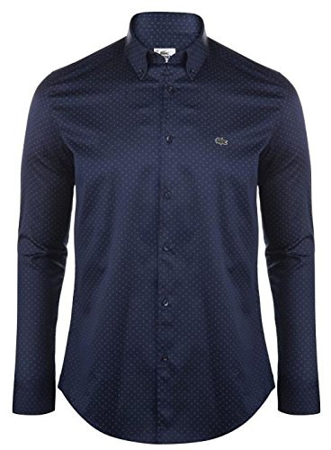 Lacoste Chemise Slim Fit Homme Bleu Marine 42