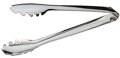 PIAZZA - Pinza Cucina Multiuso in Acciaio Inox 30cm, Pinze di Alta Qualità e Resistente al Calore, Molla per Barbecue, Hamburger, Pasta, Spaghetti, Dessert, Decorazione, Insalate, Verdure, Condimenti