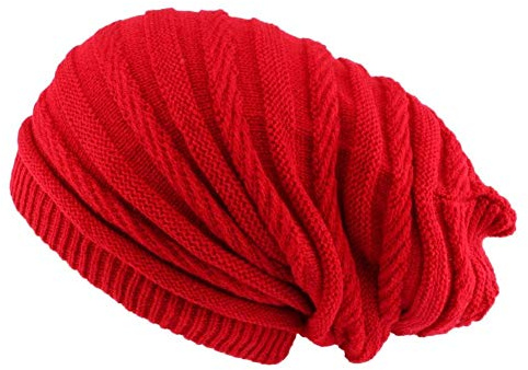 Nyls Création Bonnet Rasta Rouge Long Jack Homme