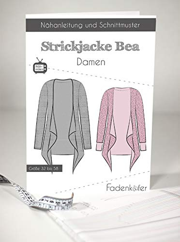 Schnittmuster und Nähanleitung - Damen Strickjacke - Bea