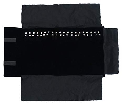 Cabilock 1 Pc Bijoux Rouleau Velours Simple Portable Collier à Main Bracelet Organisateur Bijoux Rouleau Pochette pour Voyage à La Maison