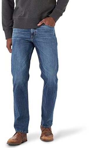 Wrangler mens Free-to-stretch Relaxed Fit Jeans, Knox, 38W x 32L US