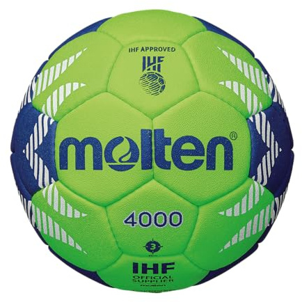 Molten HA4000 Handball, Light Green/Blue, 3