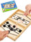 Hockey Brettspiel, Holz Sling Puck Spiel, Zwei-Spieler-Brettspiel,Tischhockey, Schnell Bouncing Brettspiel, Portable Schachbrettset Partyspiele Tisch-Desktop-Spiel